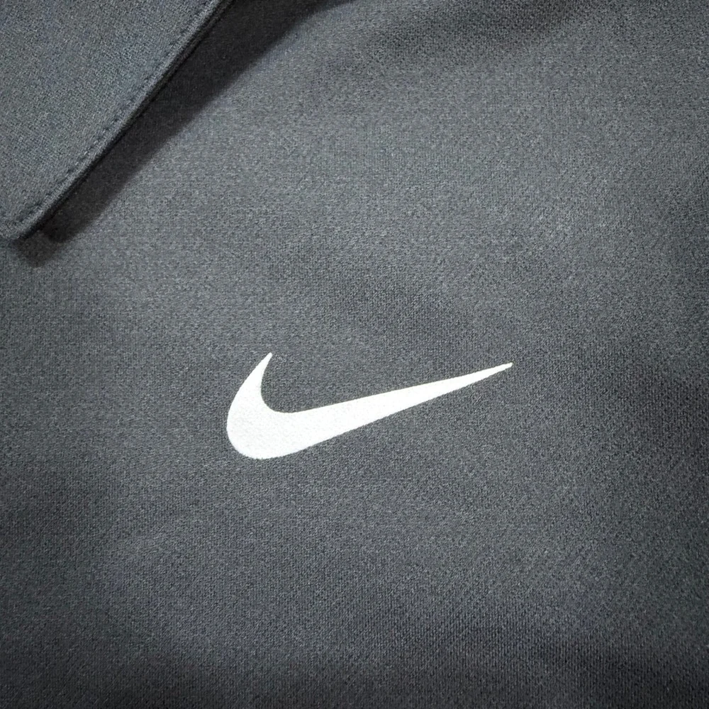 NEW Nike Womens Dri-FIT Polo Shirt Dark Gray Short Sleeve Golf Top XL ws